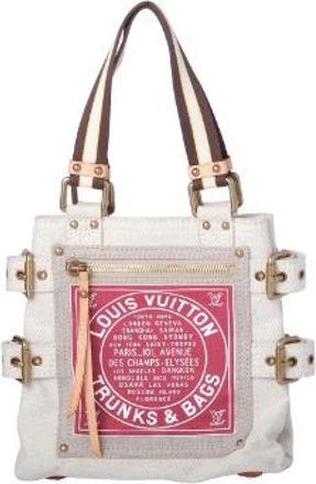 Louis Vuitton Pre-owned Globe Cabas PM Tote Bag - Dames - Vintage Shopper - Beige - ONE Size - Vintage