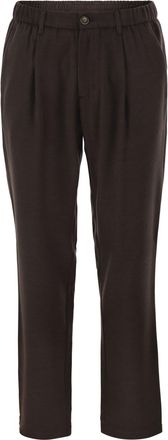 Herno broek van wol en modalmix met elastische taille