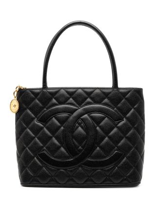Chanel 2003-2004 Caviar Medallion tote bag - women - Caviar Leather - One Size - Black