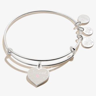 Alex and Ani Blessed Mama Charm Bangle in Silver at Nordstrom