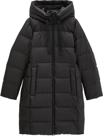 Marc O'Polo Regular Fit Donsjas met Labelprint - Dames - Dons jassen - Zwart - M - Polyester - Jassen