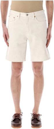 Levi's 501 Straight Leg Denim Shorts - Heren - Denim shorts - Wit - W36 - Denim - Korte Broeken