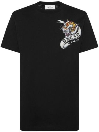 Philipp Plein SS Tattoo cotton t-shirt - Black