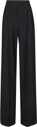 Dolce & Gabbana Black Flared Pinstripe Pants