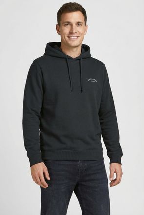 Jack & Jones Kapuzensweatshirt JACK & JONES JJCOLLEGE LOGO SWEAT HOOD, Herren, Gr. XL, schwarz, Sweatware, Obermaterial: 80% Baumwolle, 20% Polyester, unifarben, r