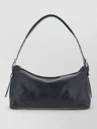 Christophe Lemaire belted baguette shoulder bag smooth texture strap