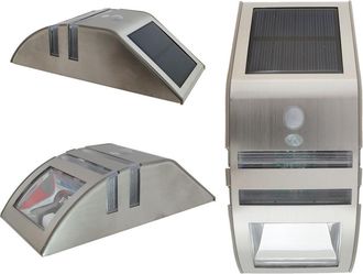 Trade Shop Trade Shop Traesio - Trade Shop - Segnapassi Lampada Luce Led Con Solare Pannello Recaricabil Sensore Crepuscola