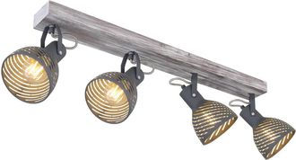 Globo Lighting Foco - Mori - Blanco - Madera - Foco De Superficie - E27 - Globo