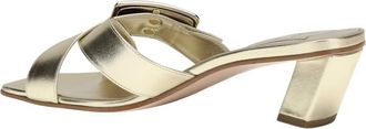 Roger Vivier Belle Vivier Laminated Leren Mules - Dames - Schoenen - Geel - Maat: 36 EU Leer