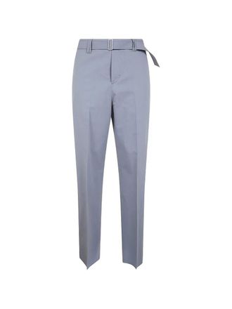 Lardini Silk And Cotton Belt Trousers