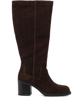 Vagabond 60mm Meryl boots - women - Calf Suede/Goat Skin/Other fibres - 36 - Brown
