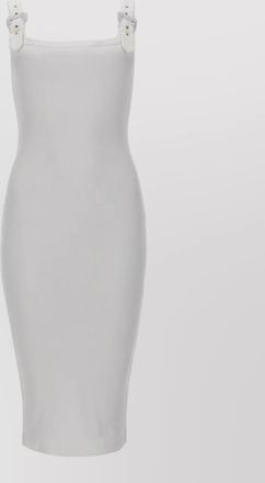 Versace Jeans Couture ribbed sleeveless dress square neckline