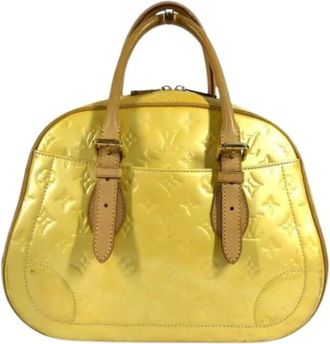 Louis Vuitton Pre-owned Handbags, female, Yellow, Size: ONE SIZE Pre-owned Monogram Vernis Handbag