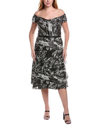 Rene Ruiz Off-The-Shoulder Cocktail Dress