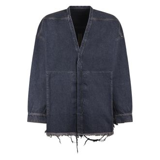 Rick Owens Jassen, Heren, Blauw, S, Katoen, Lido Larry Shirt