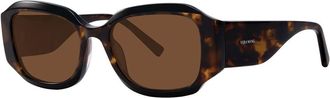 Vera Wang V620 Tortoise Womens Sunglasses Black Size 53