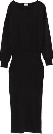 P.A.R.O.S.H. Abito midi con scollo a barca - Marrone