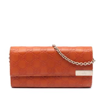 Gucci Pre-owned Gucci Guccissima Dice Wallet On Chain Ladies RIE23UHV6Y07YAZ2