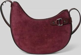 Lauren Ralph Lauren Handbag aus echtem Rindsleder mit Zier-Applikation in Bordeaux, Größe 1