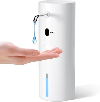 OEM Dispensador Autom&aacute;tico De Jab&oacute;n Espumoso, 420 Ml (15 Oz), Sin Contacto, De Pared, Ajustable A 4 Niveles, Recargable Y Con Sensor. Apto Para Cocina Y B