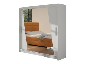 Mirjan24 Mobilier1 - Armario Closico 144, Blanco, 215x180x58cm, Puertas De Armario: Correderas, N&uacute;mero De Estantes: 0