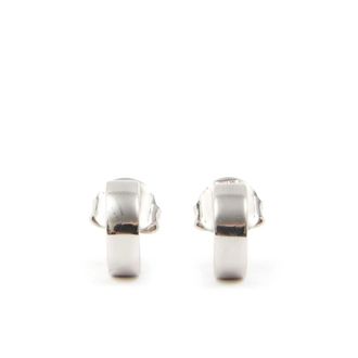 Maison Margiela Numeric Minimal Signature Hoop Earrings - female - MM6 Maison Margiela - Earrings - Gray - ONE SIZE - Accessories