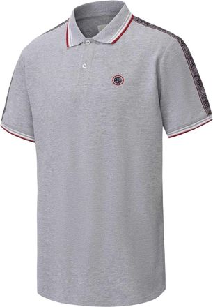 Pretty Green Polohemd met logo en tape voor heren (Grijs)