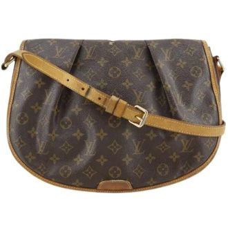 Louis Vuitton Pre-owned Menilmontant Monogram Schoudertas - Dames - Pre-owned - Bruin - Maat: ONE Size