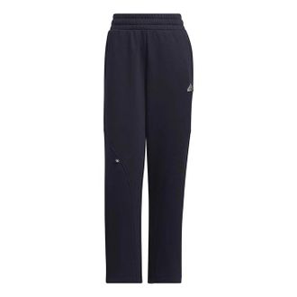 adidas (WMNS) adidas FW24 Small Logo Fleece Joggers Asia Sizing Navy Silver JJ3572