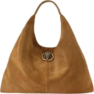 Kurt Geiger Large Chelsea Slouch Hobo Tas - Dames - Schoudertassen - Bruin - ONE Size - Su&egrave;de - Tassen