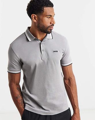 HUGO BOSS Classic Paddy Polo - Grey