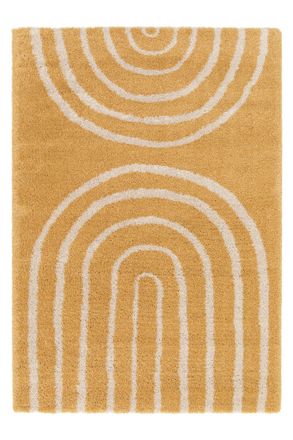 AFK Living Alfombra infantil gruesa y c&oacute;moda amarillo 160 x 230 cm