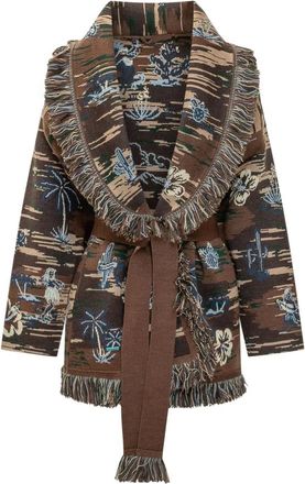 Alanui Truien & Vesten, Dames, Veelkleurig, M, Wol, Tex-Hawaii Roundtrip Cardigan