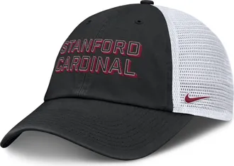 Nike Stanford On-Field Club Gameday Nike Mens College Trucker Adjustable Hat in Black | NC33093NSDN-YLP