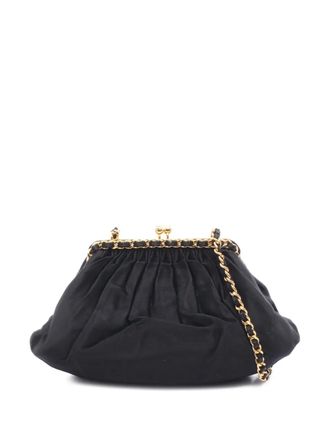 Chanel 1996-1997 CC Canvas Evening Clutch crossbody bag - Zwart