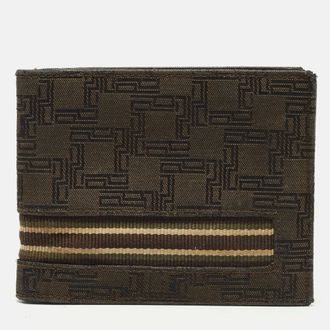 Dunhill Brown Monogram Canvas Bifold Wallet