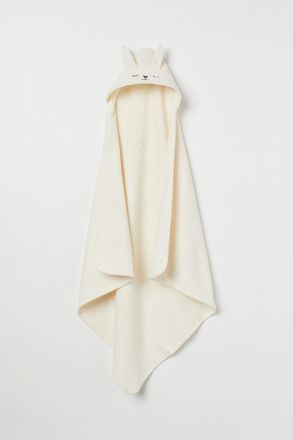 H&M Badehandtuch mit Kapuze - Naturweiss/Kaninchen