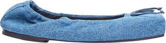 Jacquemus Denim Ballerinas met Vierkante Neus - Dames - Ballerinas - Blauw - 36 EU - Denim - Schoenen