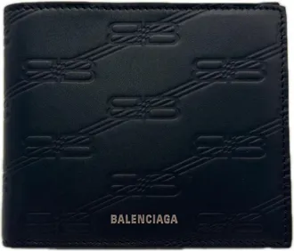 Balenciaga Blue Leather Wallet (Bi-Fold) (Pre-Owned)