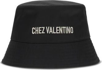 Valentino Garavani Black Logo Bucket Hat