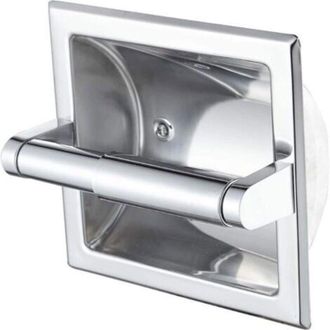 OEM Portarrollos De Papel Higi&eacute;nico Integrado, Soporte De Pared Para Papel Higi&eacute;nico De Ba&ntilde;o, Dise&ntilde;o Que Ahorra Espacio, Color Plata - Crezuo