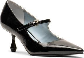 Frances Valentine Naomi Pointed Toe Mary Jane Pump in Black at Nordstrom Rack, Size 6.5