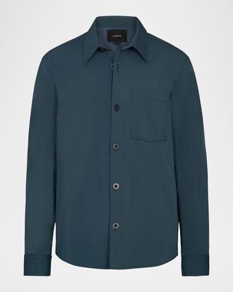 Vince Men & apos;s Insulated Technical Cotton Shirt Jacket