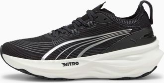 Puma Womens Foreverrun Nitro 2 Running Shoes In Black-White