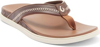 Olukai Shoreline Flip Flop in Toffee /Toffee at Nordstrom, Size 12
