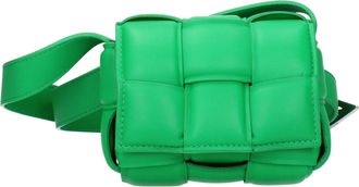 Bottega Veneta Borse a Tracolla Cassette Donna Pelle Verde/Parrocchetto