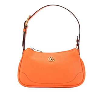 Gucci Pre-owned Shoulder Bags, female, Orange, Size: ONE SIZE Pre-owned GG Marmont Shoulder Bag