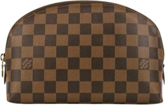 Louis Vuitton Pre-owned Clutches, female, Brown, Size: ONE SIZE Pre-owned Damier Canvas Pochette