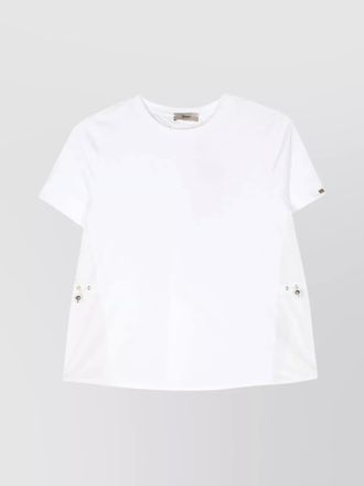 Herno cotton jersey logo-plaque drawstring t-shirt