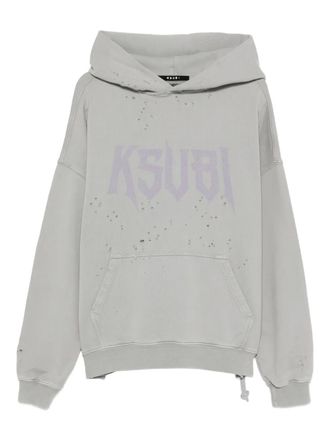 Ksubi Blasted hoodie - men - Cotton - S - Grey